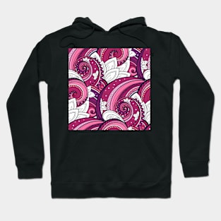 Paisley Print with Vintage Floral Motifs Hoodie